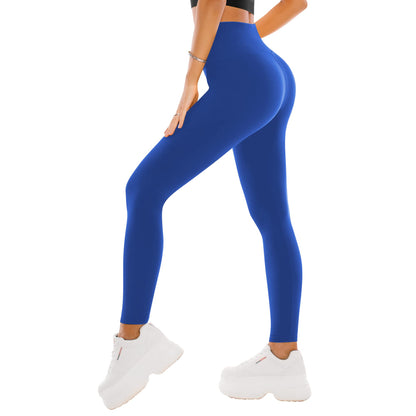 High Waisted Leggings for Women - Buttery Soft Yoga Pants with Tummy Control Full Length XX-Large Royal Blue