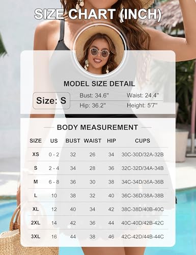 Blooming Jelly Womens Tummy Control Swimsuits Modest Full Coverage Swimming Suits Slimming Swim Suit 2026 (M, Black)