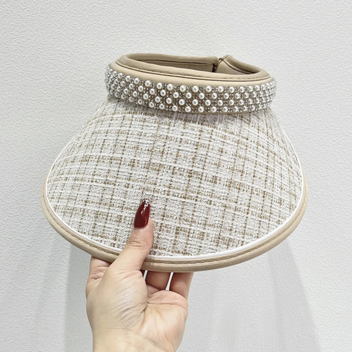 Pearl Detail Sunscreen Hat