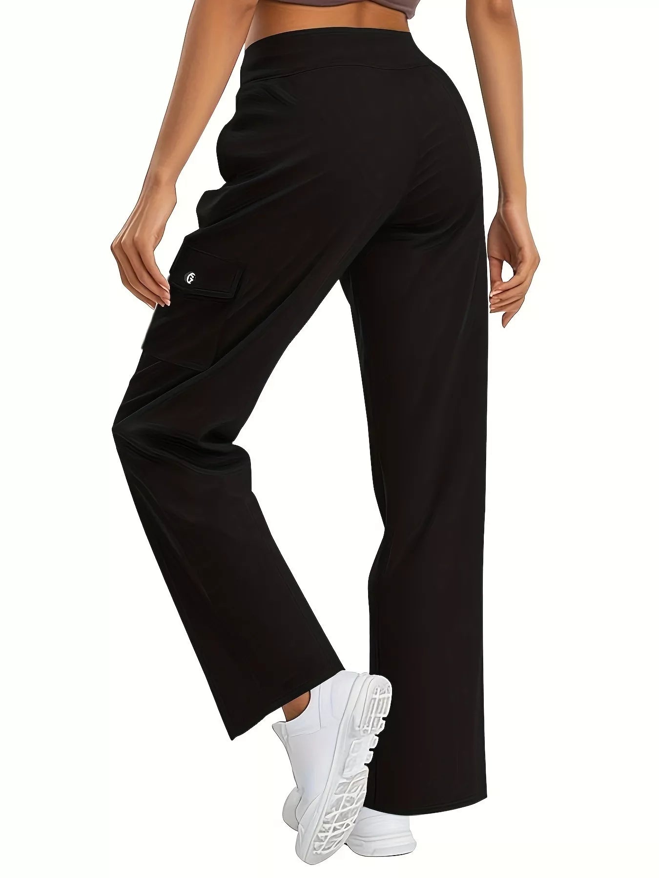 Relaxed Fit Active Pants with Drawstring Waist