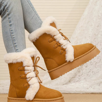 Lace-Up Winter Boots