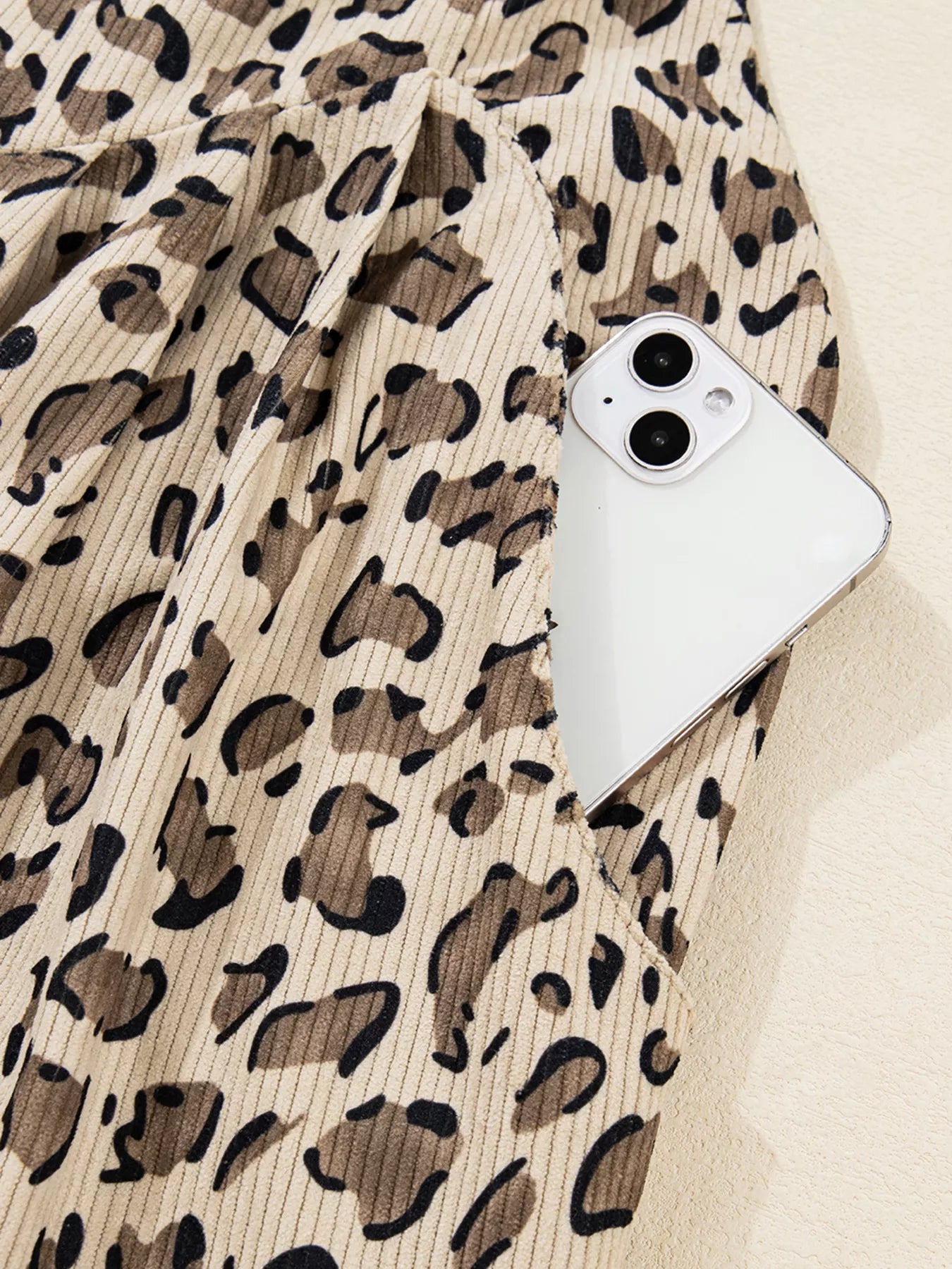Leopard Bib Wide Leg Jumpsuit