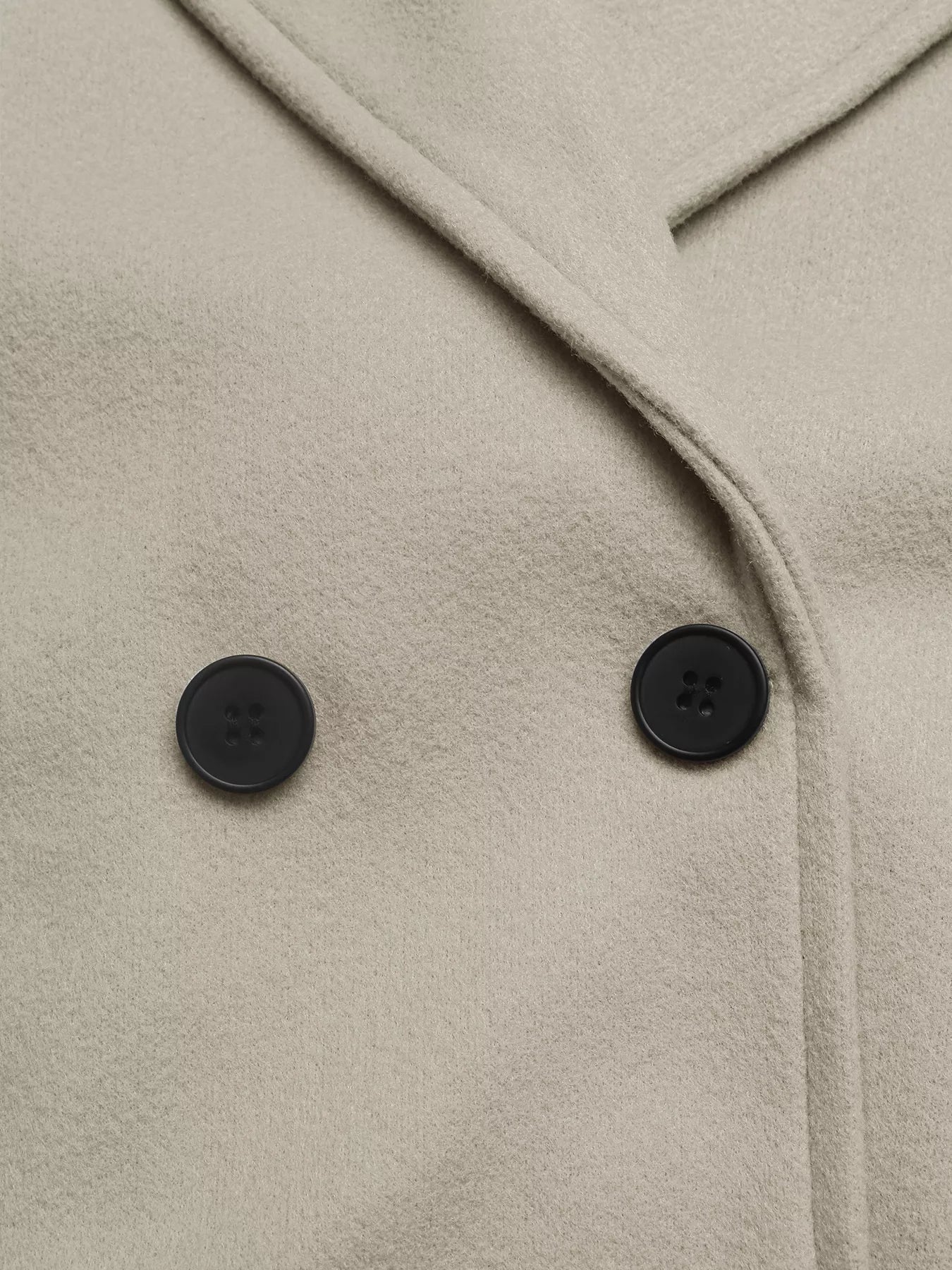 Double-Breasted Wool Blend Outerwear