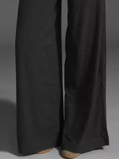 Full Size Wide Leg Pants with Pockets Plus Size