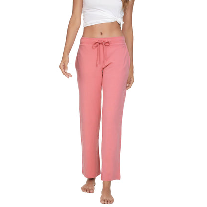 Women's Cotton Pajama Pants - Soft Comfortable Lounge Sleep Bottoms