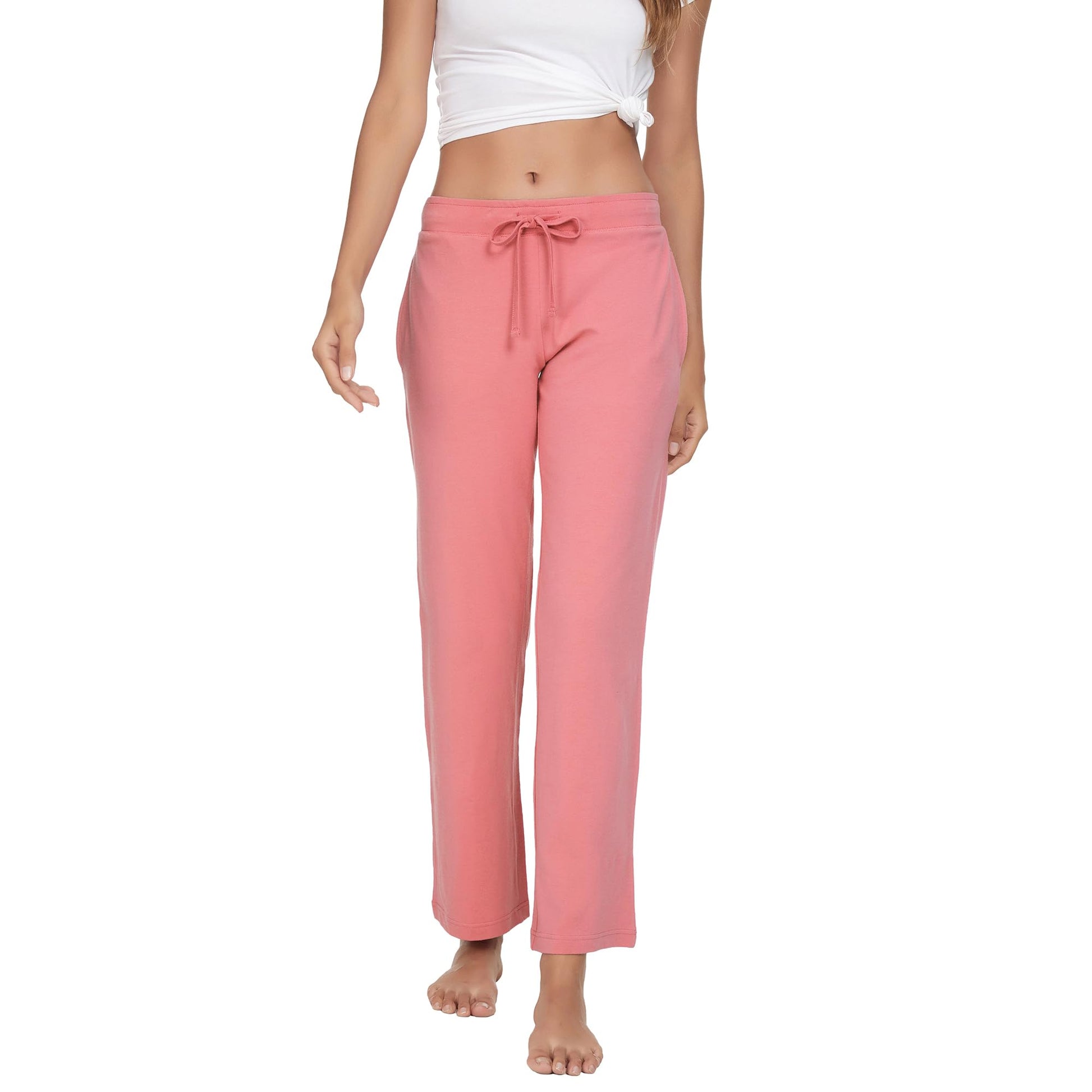 Women's Cotton Pajama Pants - Soft Comfortable Lounge Sleep Bottoms