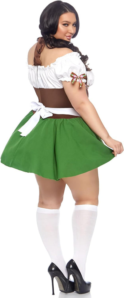 Gretchen Oktoberfest Costume - Women's Dirndl Dress with Stockings