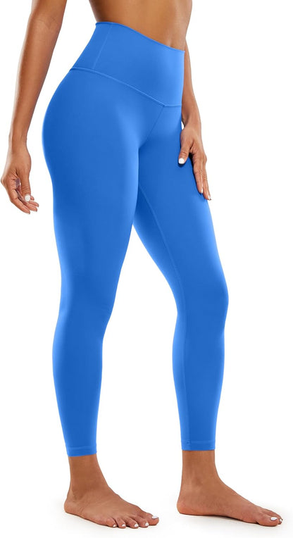 Women's Butterluxe High Waisted Yoga Leggings 25" - Ultra Soft Workout Pants Sparkle Blue