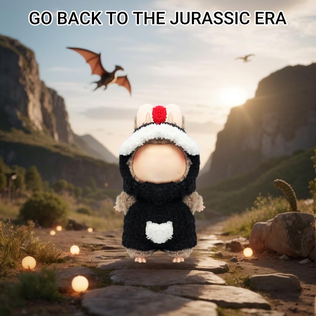 4 Piece Doll Clothes Set for 15cm-17cm Dolls - Outfit with Overalls Hat & Bag