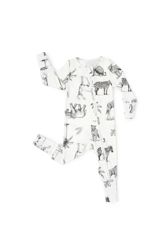 PATPAT Baby Footie Pajamas - Premium Tencel Lyocell & Wool Romper with 2-Way Zipper