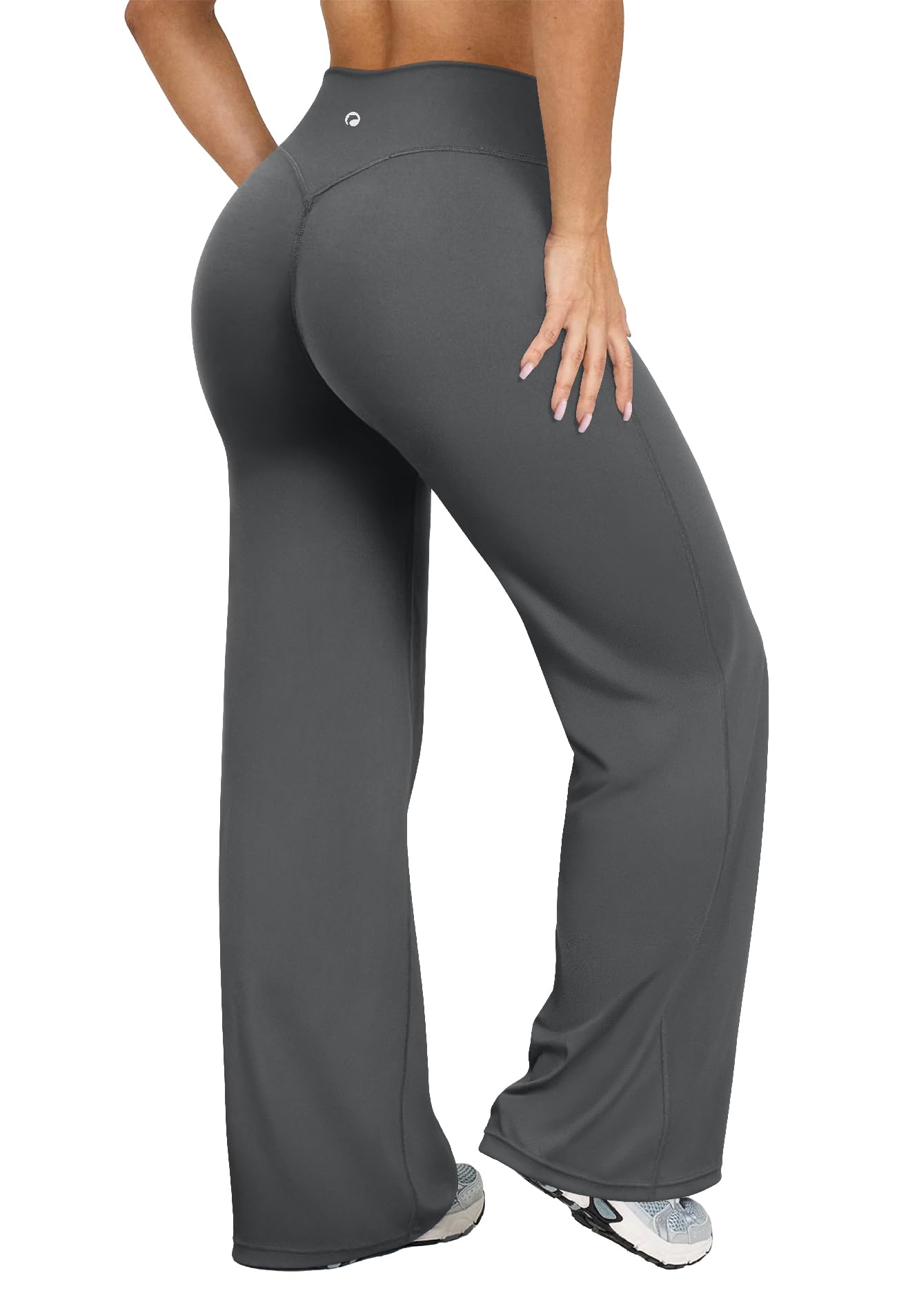 Women's High Waist Yoga Pants - Soft Stretch Straight Leg Bottoms
