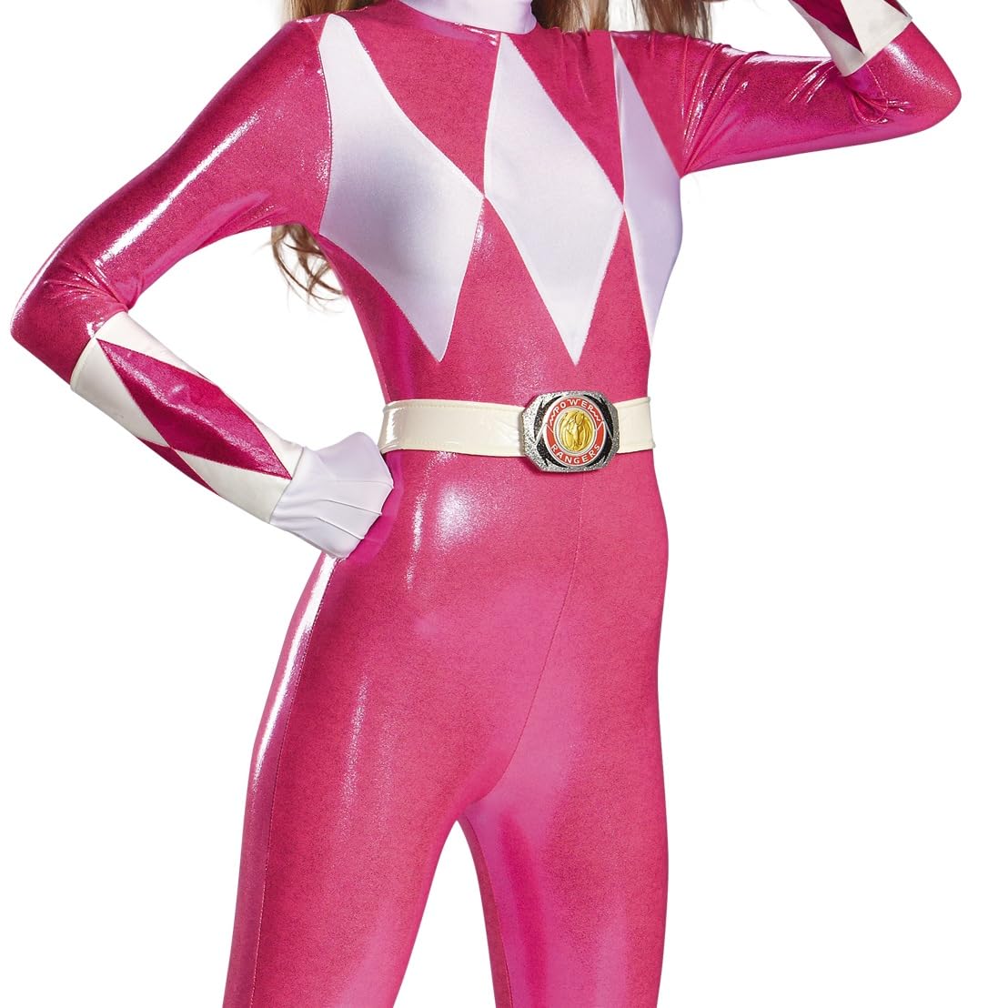 Power Rangers Bodysuit Costume Women Adult - Mighty Morphin Superhero Outfit