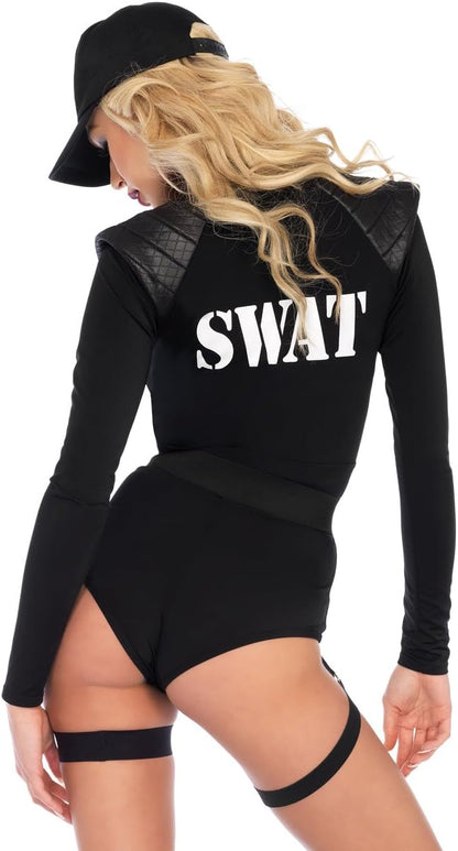 SWAT Team Babe Costume - Women's 5-Piece Law Enforcement Outfit