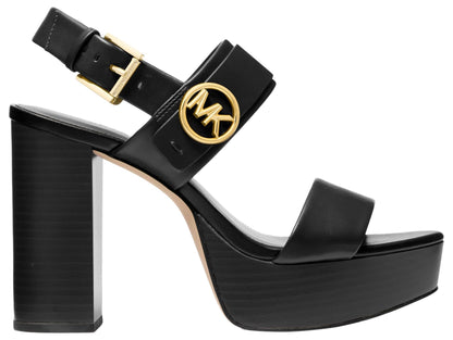 Michael Kors Women's Carmen Platform Sandal, Black, 8.5