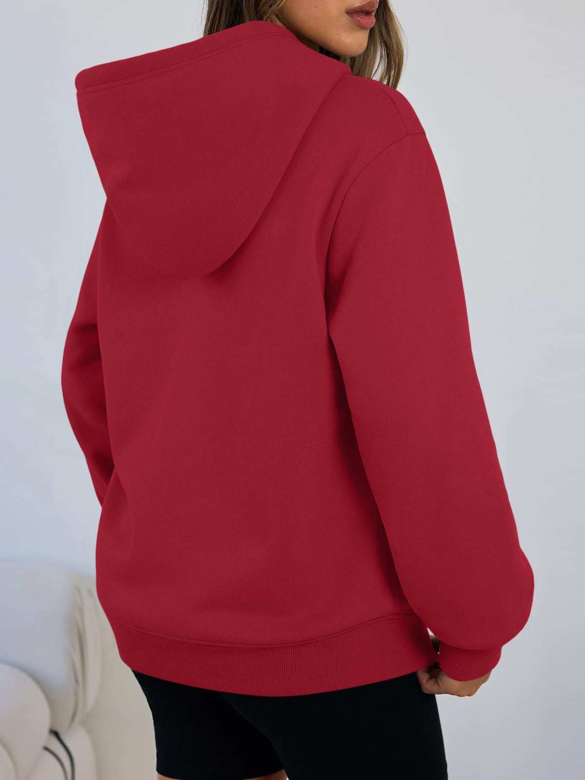 Women's Winter Fleece Sherpa Lined Hoodie - Warm Pullover Sweatshirt