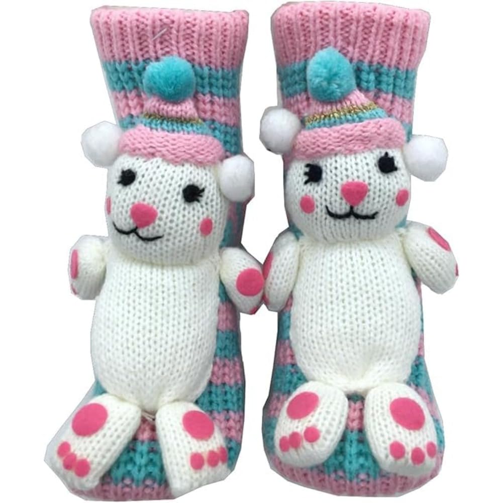 Cute Animal Socks for Women - Plush Long Stocking Socks with 3D Designs Q