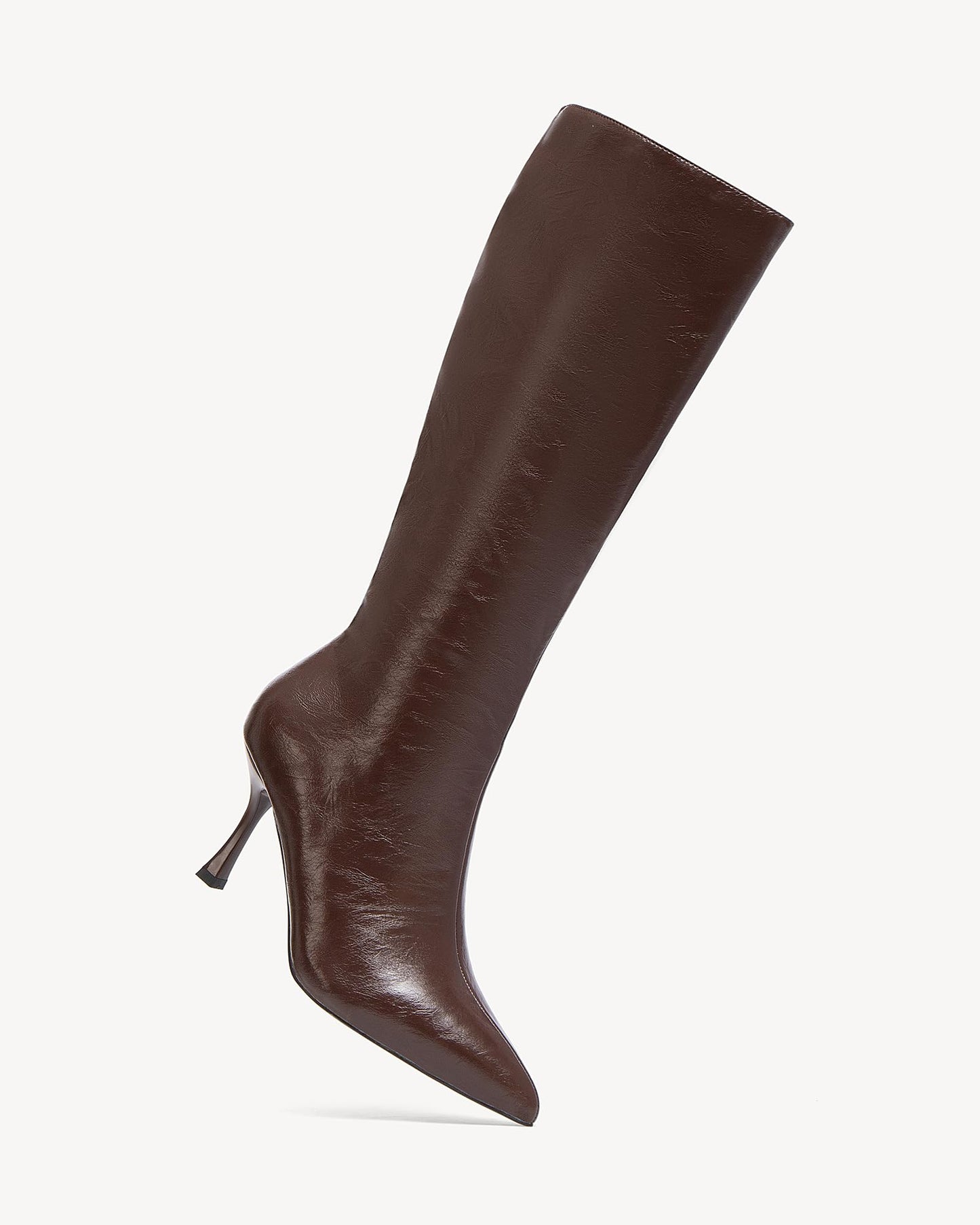 NEWBELLA Women's Suede Knee-High Boots - Sleek Design Stiletto Heel Boots for Daily Wear, Halloween, Christmas