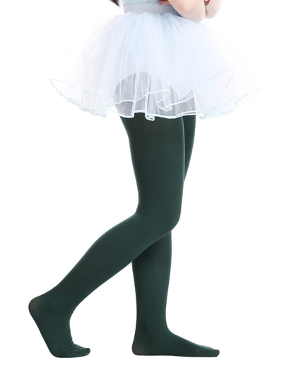 EVERSWE Girls Semi Opaque Footed Tights, Microfiber Tights