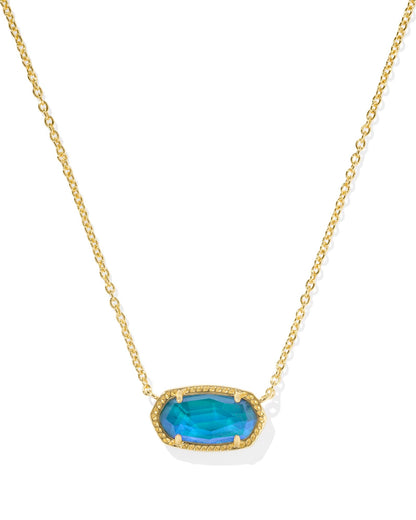 Kendra Scott Elisa Pendant Necklace - 14k Gold Plated Delicate Fashion Jewelry for Women GOLD - MOOD STONE