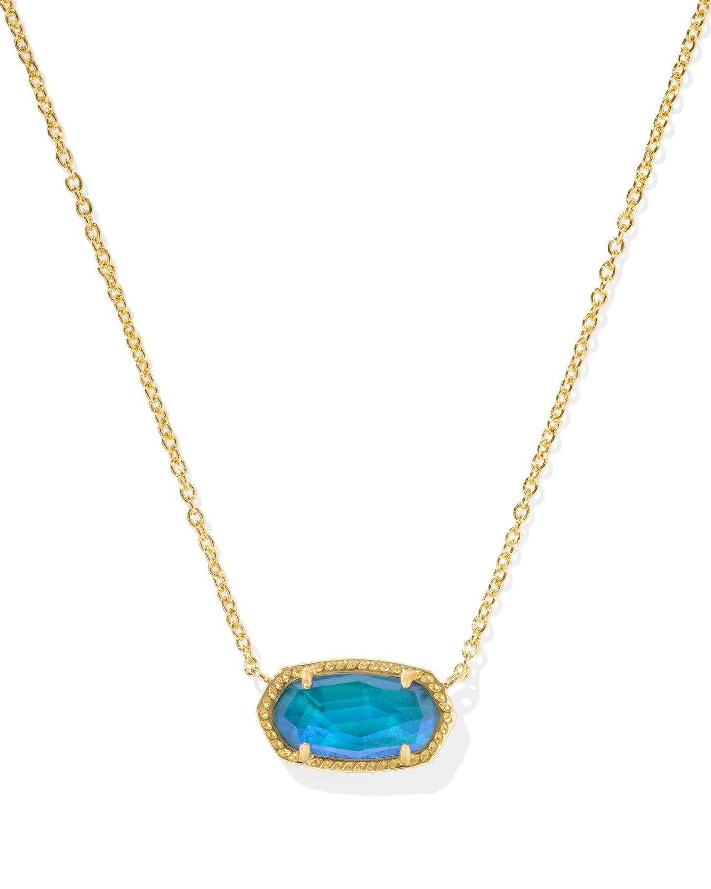 Kendra Scott Elisa Pendant Necklace - 14k Gold Plated Delicate Fashion Jewelry for Women GOLD - MOOD STONE