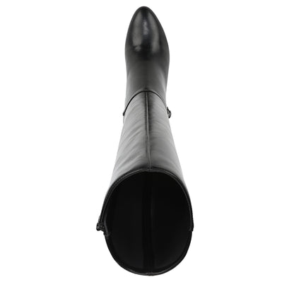 LifeStride Women's Galant Fashion Boot Black Faux Leather 5.5 M