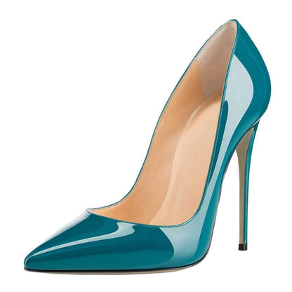 Women's Pointed Toe High Heels 4.72 Inch Stiletto Pumps Teal