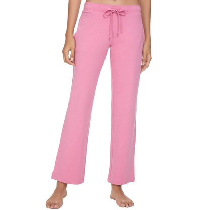 Women's Cotton Pajama Pants - Soft Comfortable Lounge Sleep Bottoms Dusty Rose