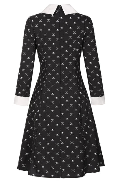 Black Dress Halloween Costume - Women's Complete Outfit with Wig and Accessories