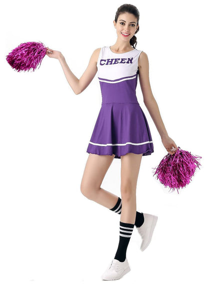 Cheerleader Costume Uniform - Women's Musical Dance Outfit with Multiple Colors