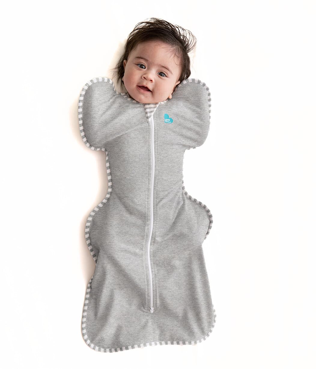Baby Swaddle Sleep Sack Arms Up Newborn 8-13lbs Self-Soothing Swaddle Gray