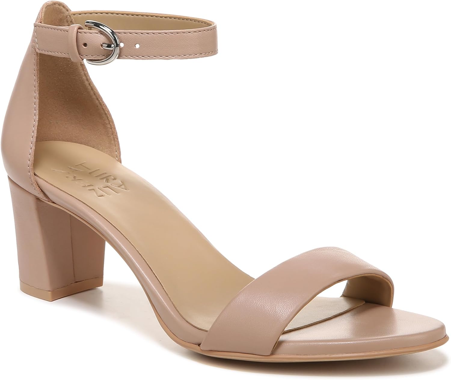 Heeled Sandals for Women - Block Heel Dress Sandals with Ankle Strap