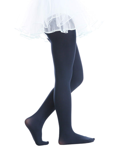 EVERSWE Girls Semi Opaque Footed Tights, Microfiber Tights