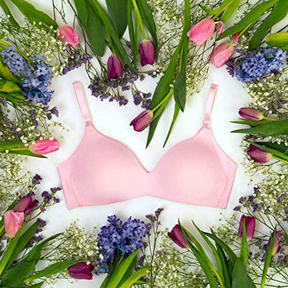 Pink Wear Everywhere Lightly Lined Bra - Warner's Women's No Side Effects Underarm-Smoothing Comfort Wireless Lightly Lined T-Shirt Bra 1056