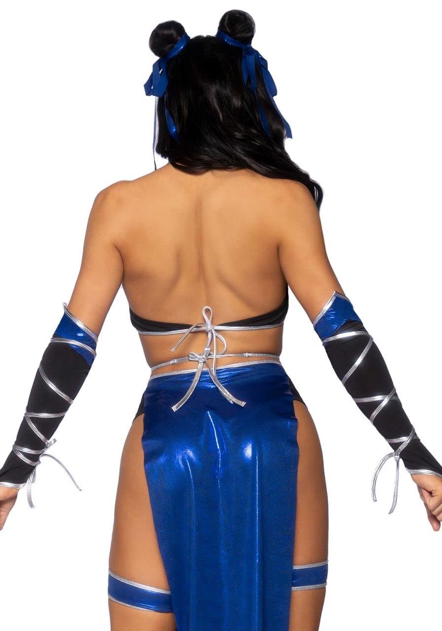 Combat Ninja Costume for Women - 5 Piece Warrior Halloween Outfit