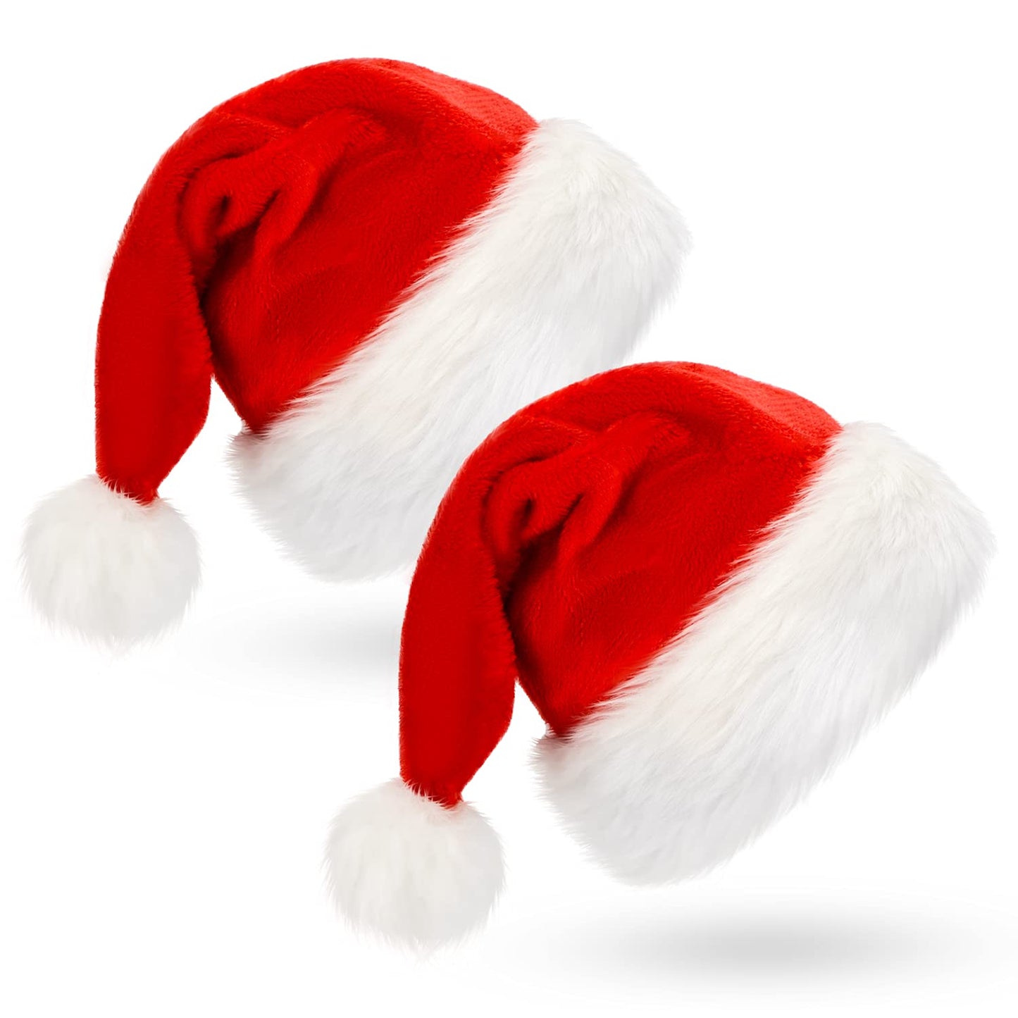 BOSONER Santa Hat: Christmas Hat Adult - Santa Hat for Women and Men - Led Santa Hat