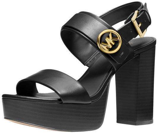 Michael Kors Women's Carmen Platform Sandal, Black, 8.5