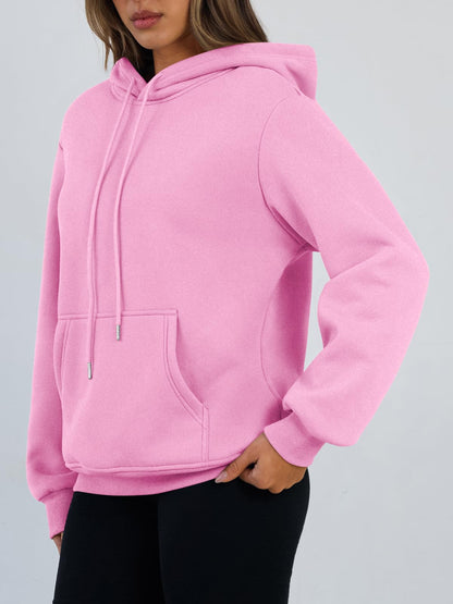 Women's Winter Fleece Sherpa Lined Hoodie - Warm Pullover Sweatshirt