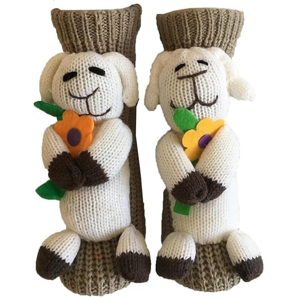 Cute Animal Socks for Women - Plush Long Stocking Socks with 3D Designs E