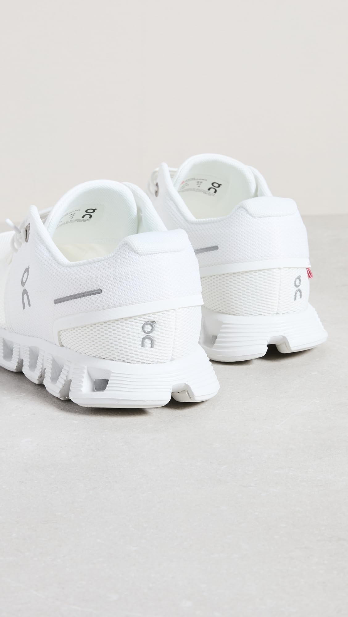 On Women's Cloud 5 Sneakers, All White, 7 Medium US