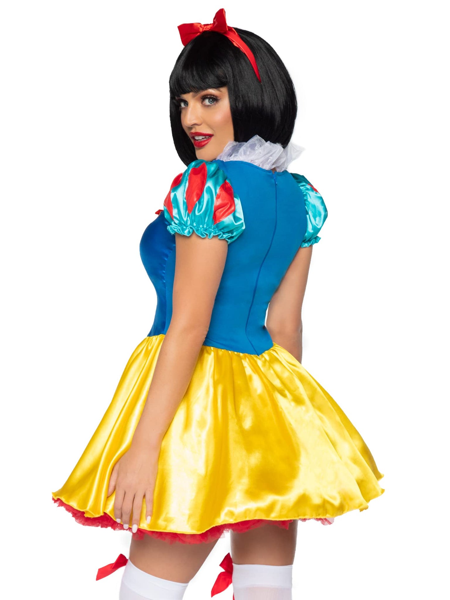 Snow White Costume - Women's Fairytale Princess Dress with Headband