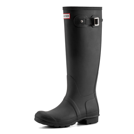 Hunter Women's Original Tall Rain Boots, Black, 7 Medium