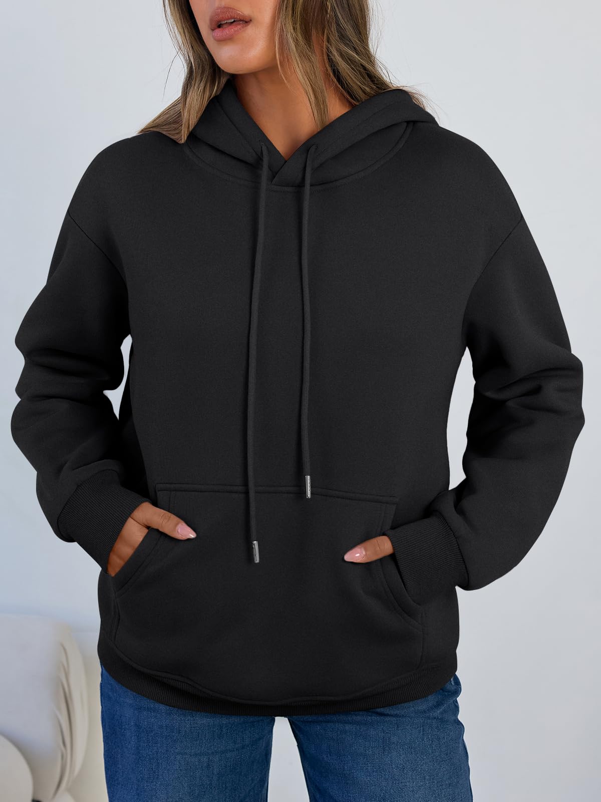 Women's Winter Fleece Sherpa Lined Hoodie - Warm Pullover Sweatshirt