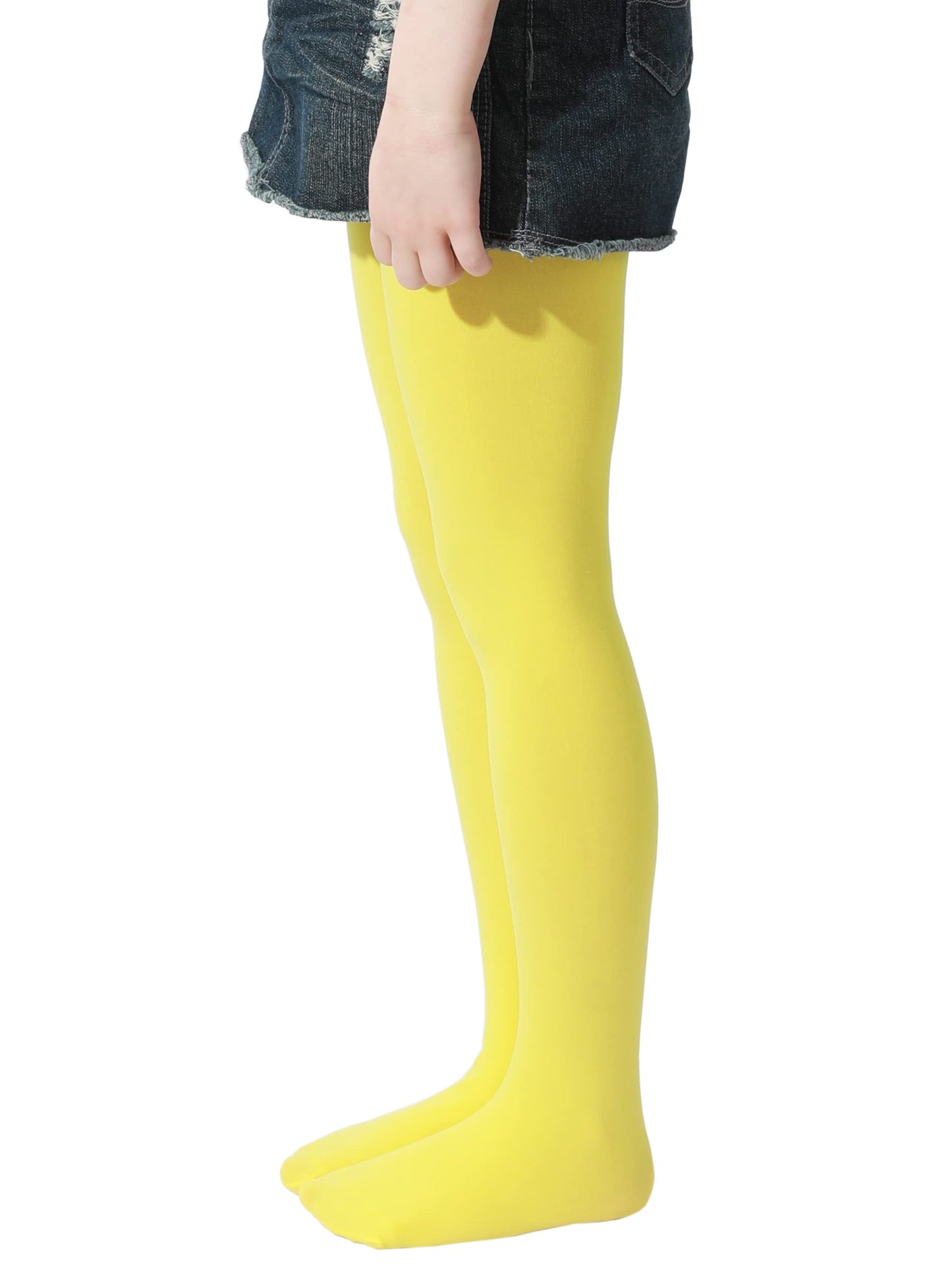 EVERSWE Girls Semi Opaque Footed Tights, Microfiber Tights