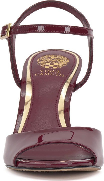 Vince Camuto Women's Lilah Ankle Strap High Heel Sandal, Chianti, 8.5