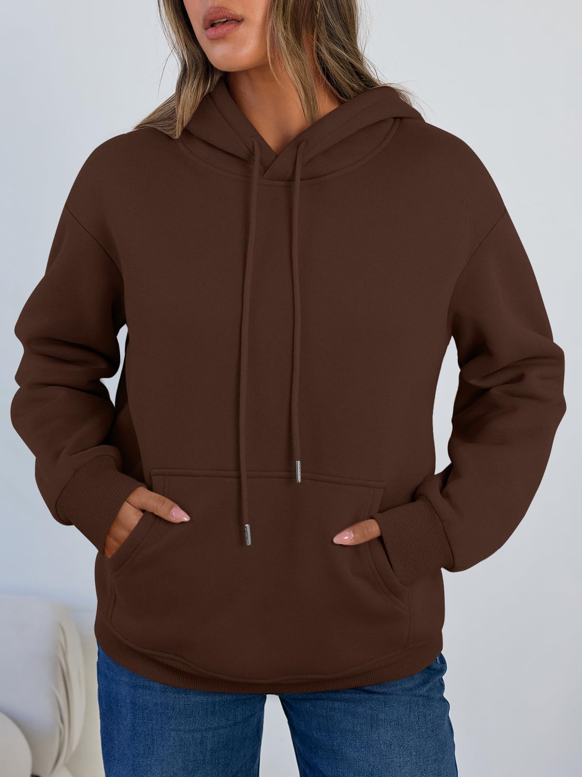 Women's Winter Fleece Sherpa Lined Hoodie - Warm Pullover Sweatshirt