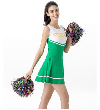 Cheerleader Costume Uniform - Women's Musical Dance Outfit with Multiple Colors