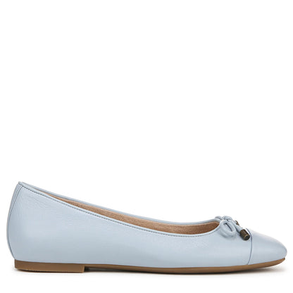 Vionic Women's Klara Ballet Flat, Blue Mist Leather, 8