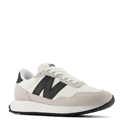 New Balance Women's 237 Sneaker, Sea Salt/Silver Birch/Black, 8 M