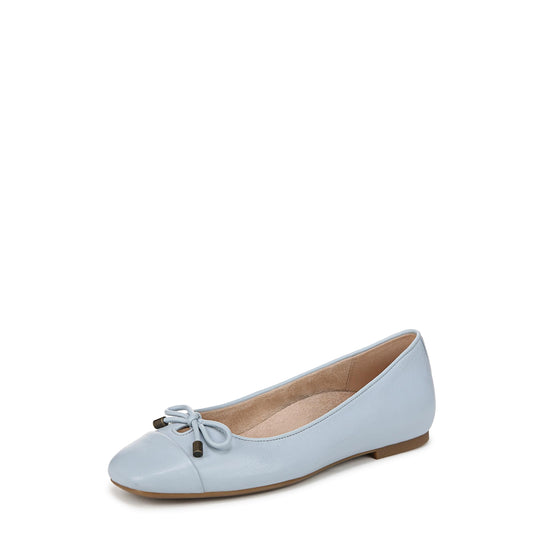 Vionic Women's Klara Ballet Flat, Blue Mist Leather, 8