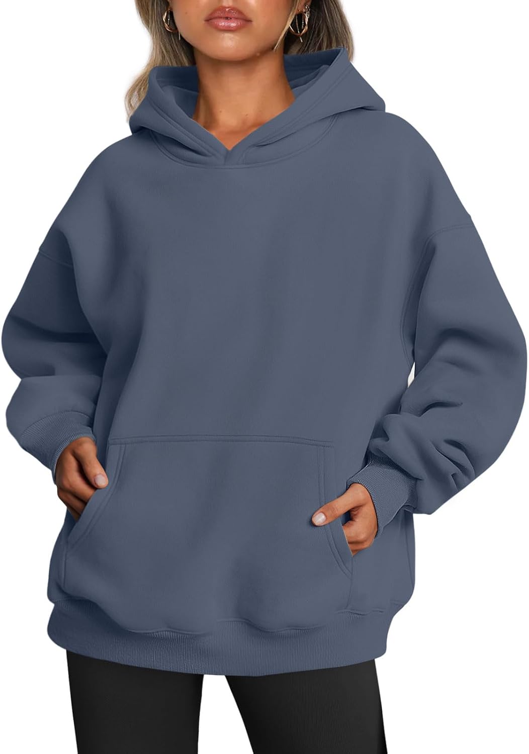 Oversized Fleece Hoodie - Thick Pullover Sweatshirt for Fall & Winter